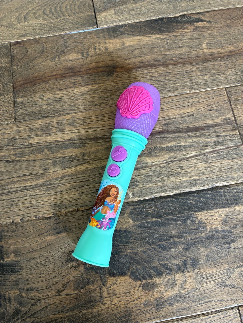 Disney Mermaid Singing Microphone in Teal and Purple with Pink Accent